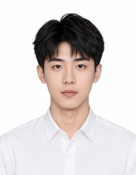 一寸白底证件照示意
